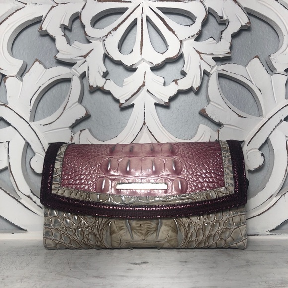 Brahmin Duxbury Satchel Tea Rose & Wallet SET - Picture 8 of 11